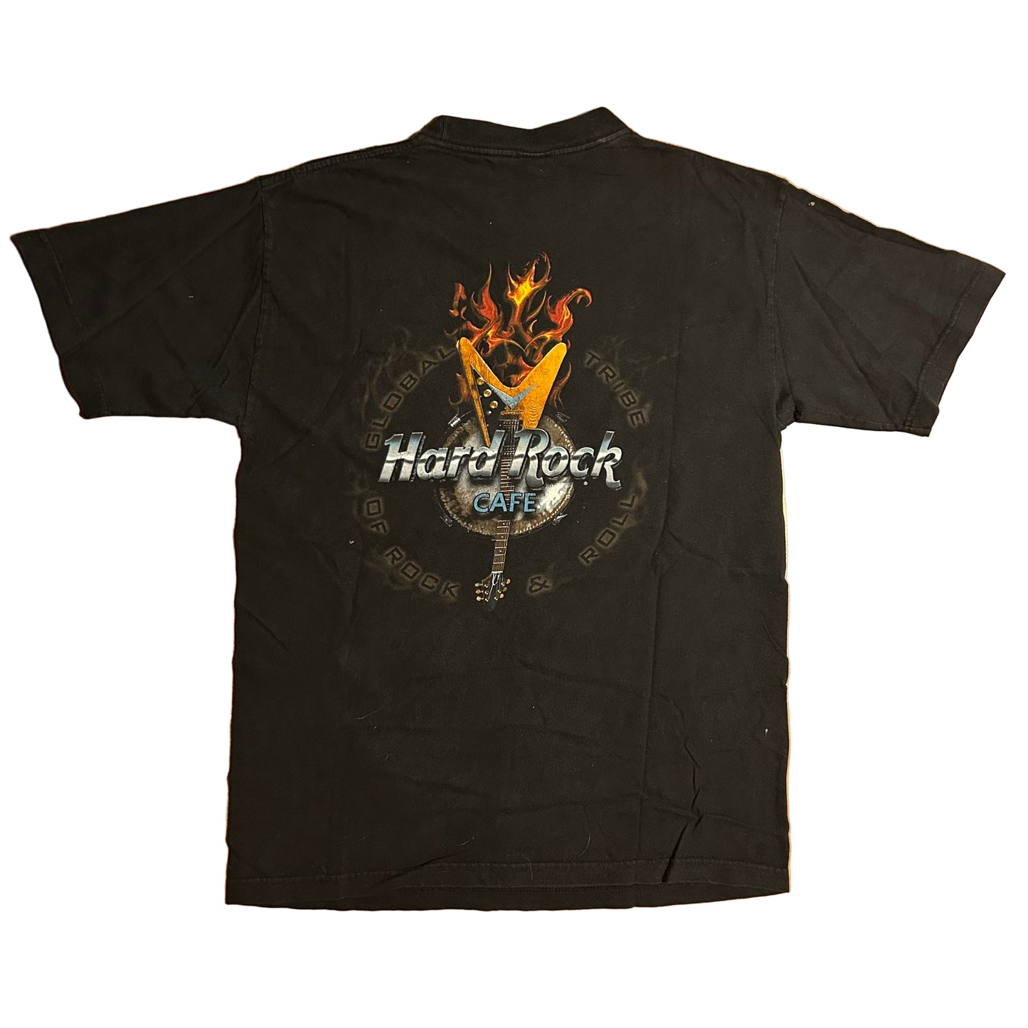Hard Rock Cafe Paris Black Tshirt - Medium - 20” x 28”