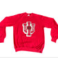 90's Jerzees IU Indiana Hoosiers University Crewneck Sweatshirt - Medium - 20.5" x 25.5"