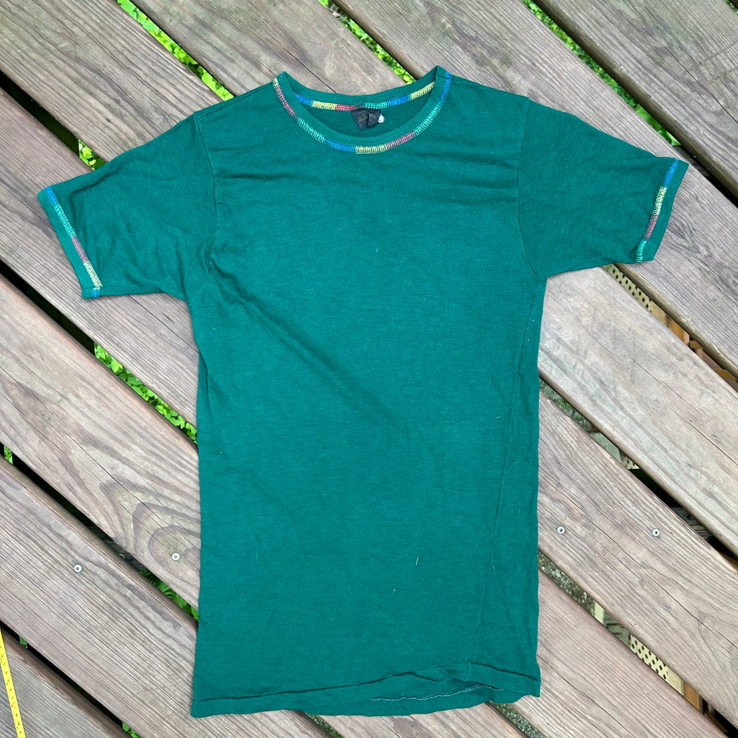 80’s Blank Green Tshirt - XSmall - 15” x 27”