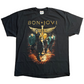 2011 Bon Jovi Hanes Heavyweight Tour Band Music Tshirt - Large - 22” x 30”