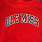 Russell Athletics Ole Miss Red College Hooded Sweatshirt - XLarge - 25" x 26.5"