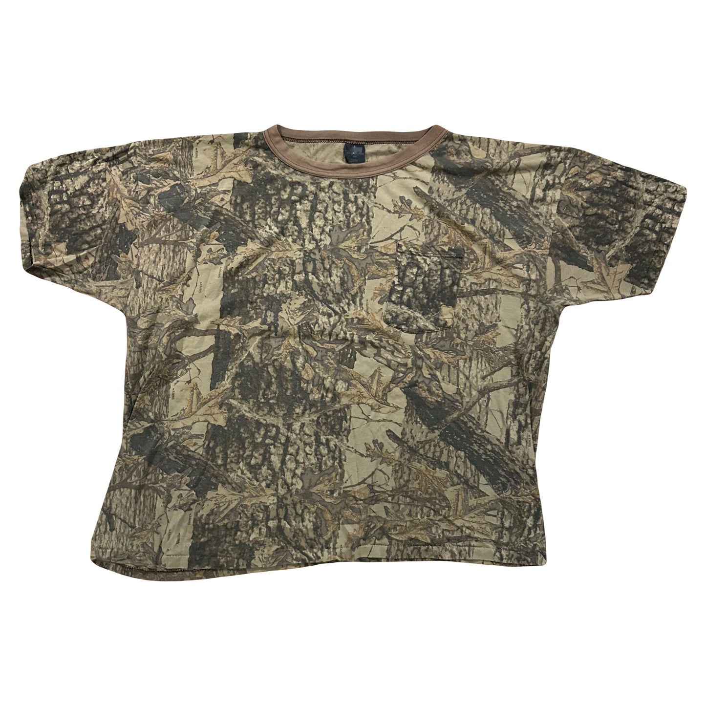 80/90’s Ace Sportswear Camo Tshirt - Boxy XLarge - 27” x 28”