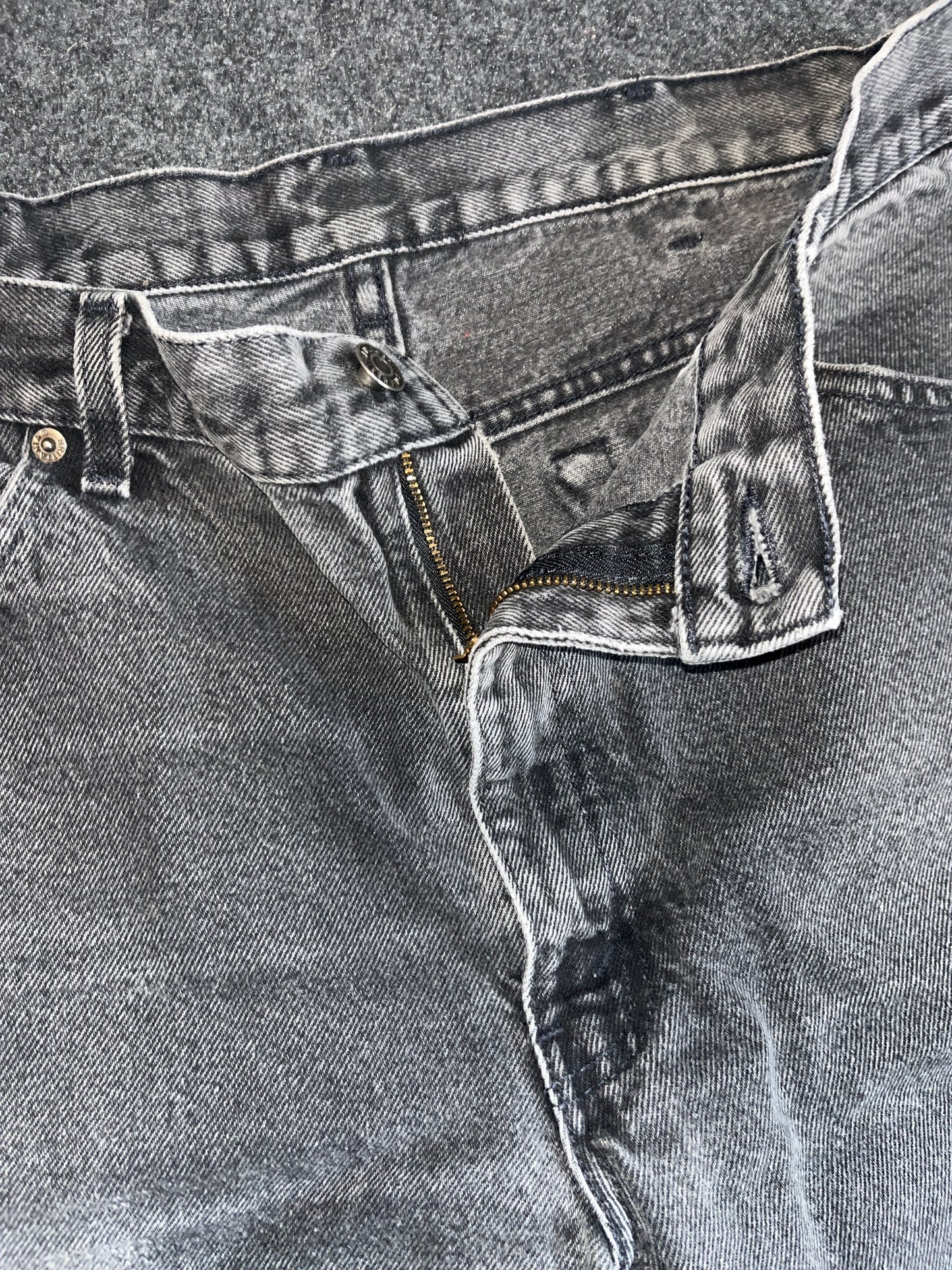 Brittania Jeans Black Faded Denim Pants - 36" x 28"