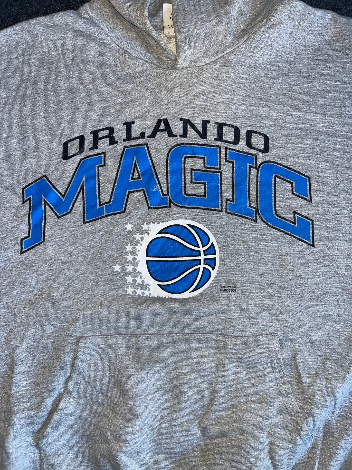 90's Lee Sport Orlando Magic NBA Hooded Sweatshirt - XLarge - 26" x 25.5"