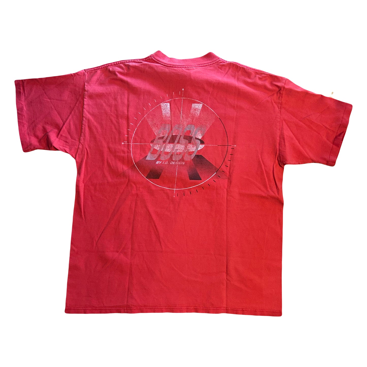 90’s Boss Red Tshirt - Large - 23” x 27.5”