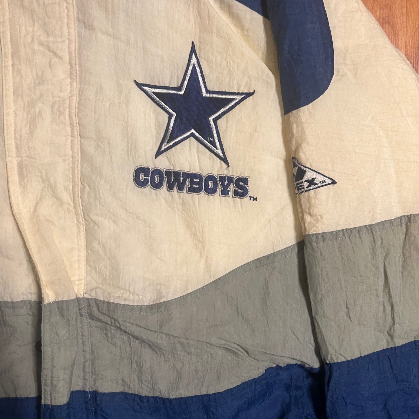 90’s Pro Line Apex Dallas Cowboys Puffer Jacket Coat - XLarge - 29” x 31”