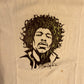 Jimi Hendrix Alstyle 2004 Raised Suede Velvet Tshirt - 23” x 29.5”