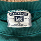 90’s Heavyweight Lee Blank Turquoise Boxy Crewneck Sweatshirt - XLarge - 25” x 23.5”