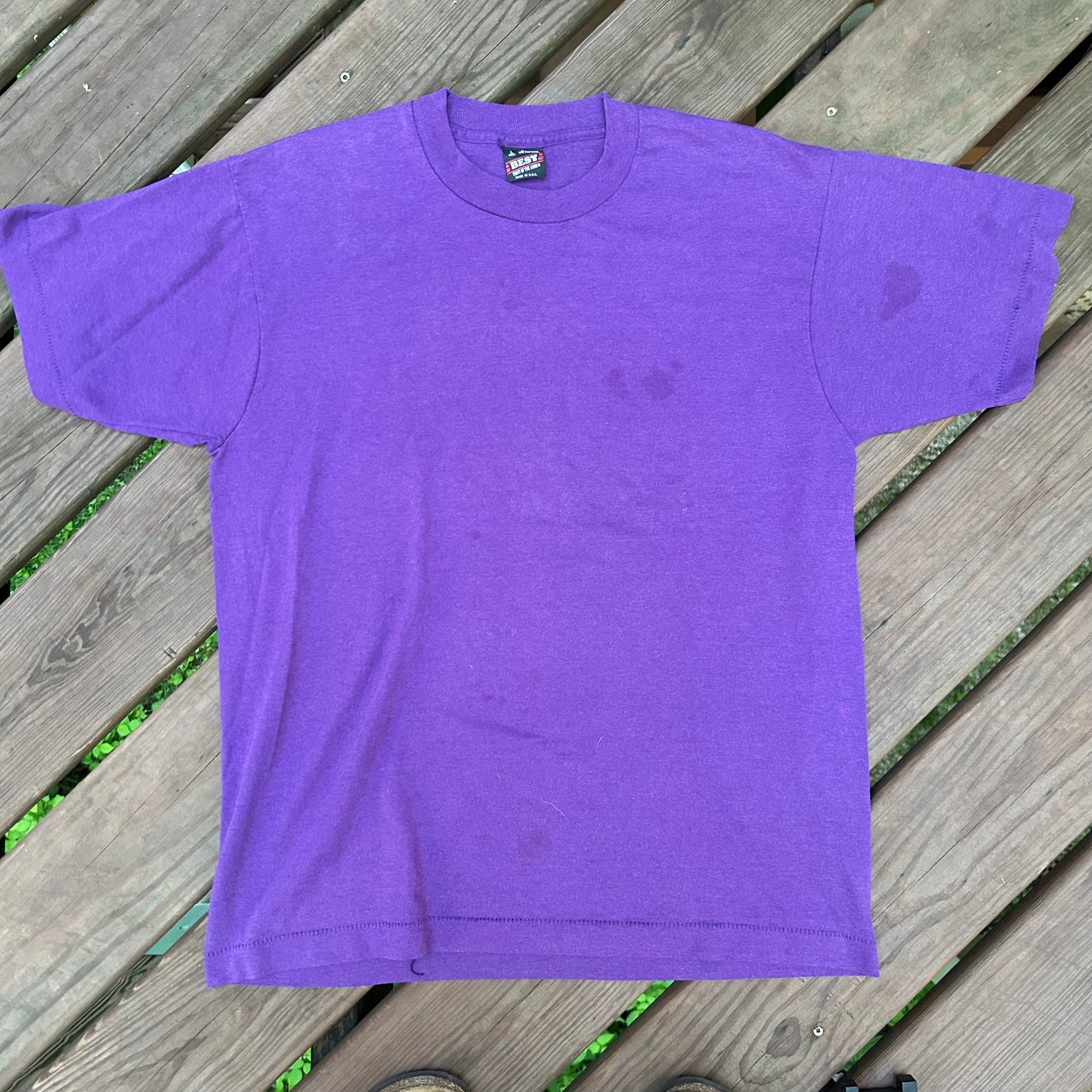 90’s FOTL Best Purple Blank Tshirt - Medium - 21” x 28”