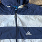 90’s Adidas Striped Zip Up Jacket Coat - XLarge - 26” x 31.5”