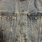 80/90's Fleece Lined Denim Button Up Jean Jacket - Large - 22” x 27”