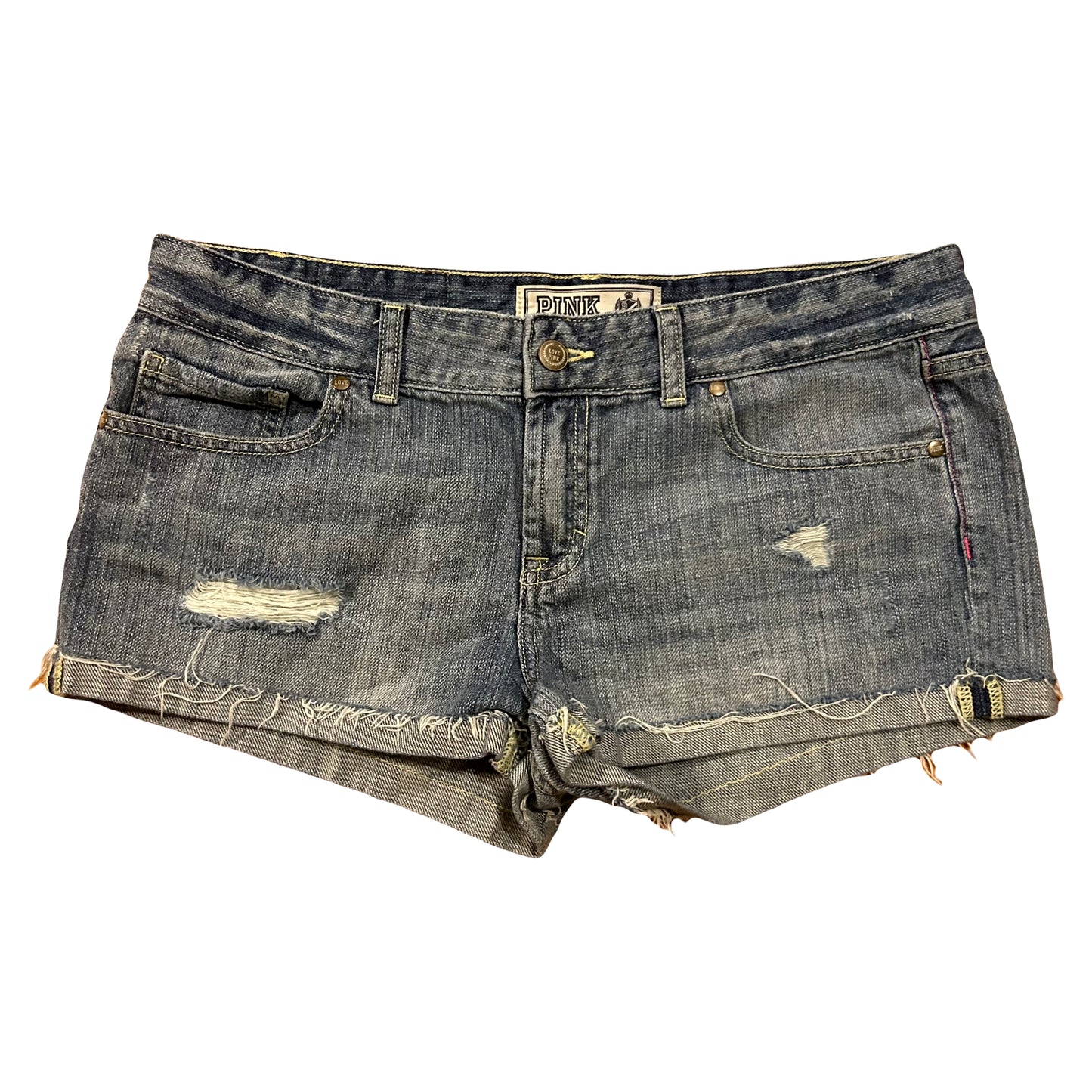 Pink Denim Jean Shorts Jorts - Women’s 10 - 34” x 2”