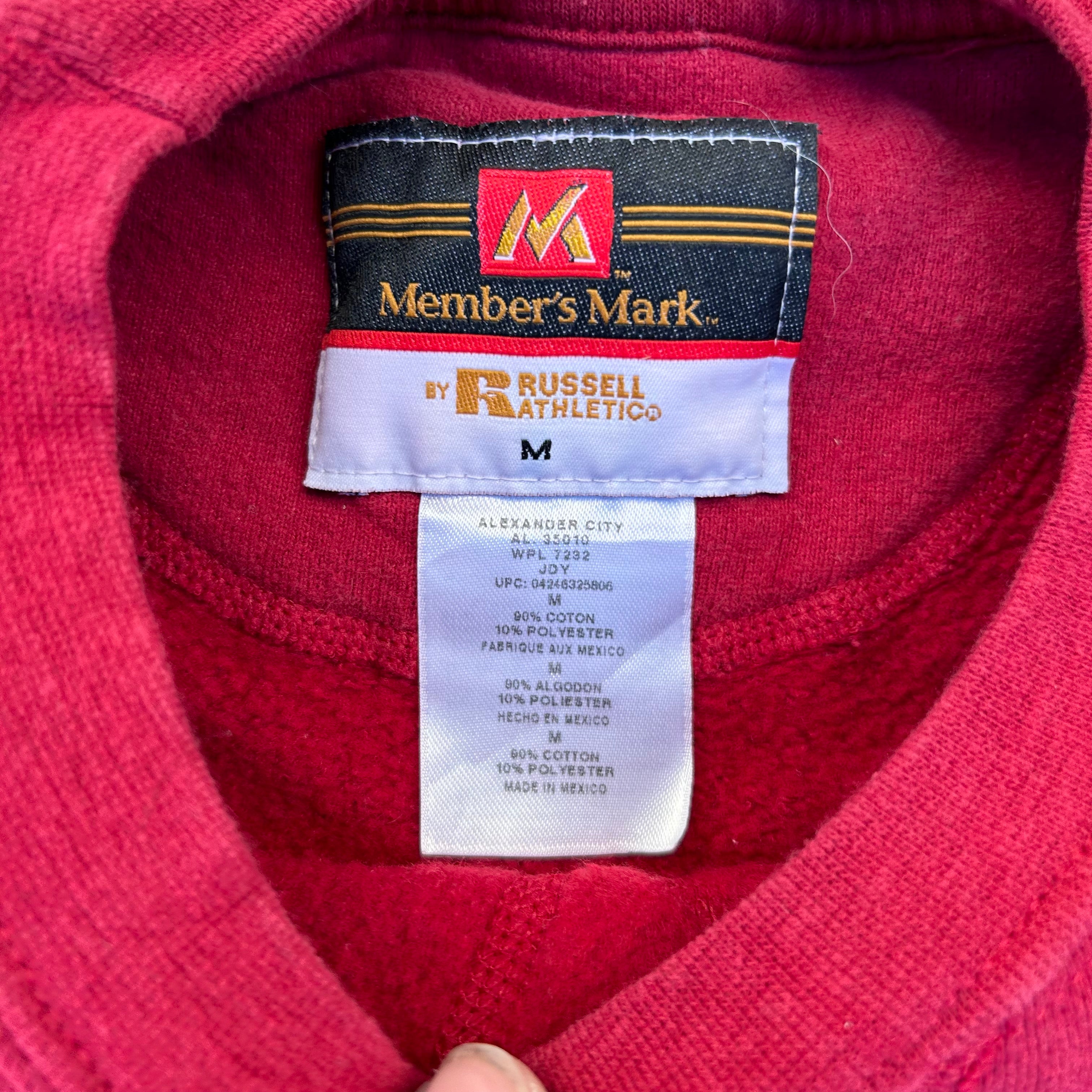 00's Member's Mark Russell Athletic Blank Crewneck