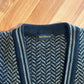 Bachrach Grandpa Old Man Wool Cardigan Sweater - XLarge - 24” x 27”