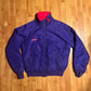 80/90's Columbia Reversible Purple Pink Zip Up Puffer Jacket Ski Coat - Medium - 21” x 25”