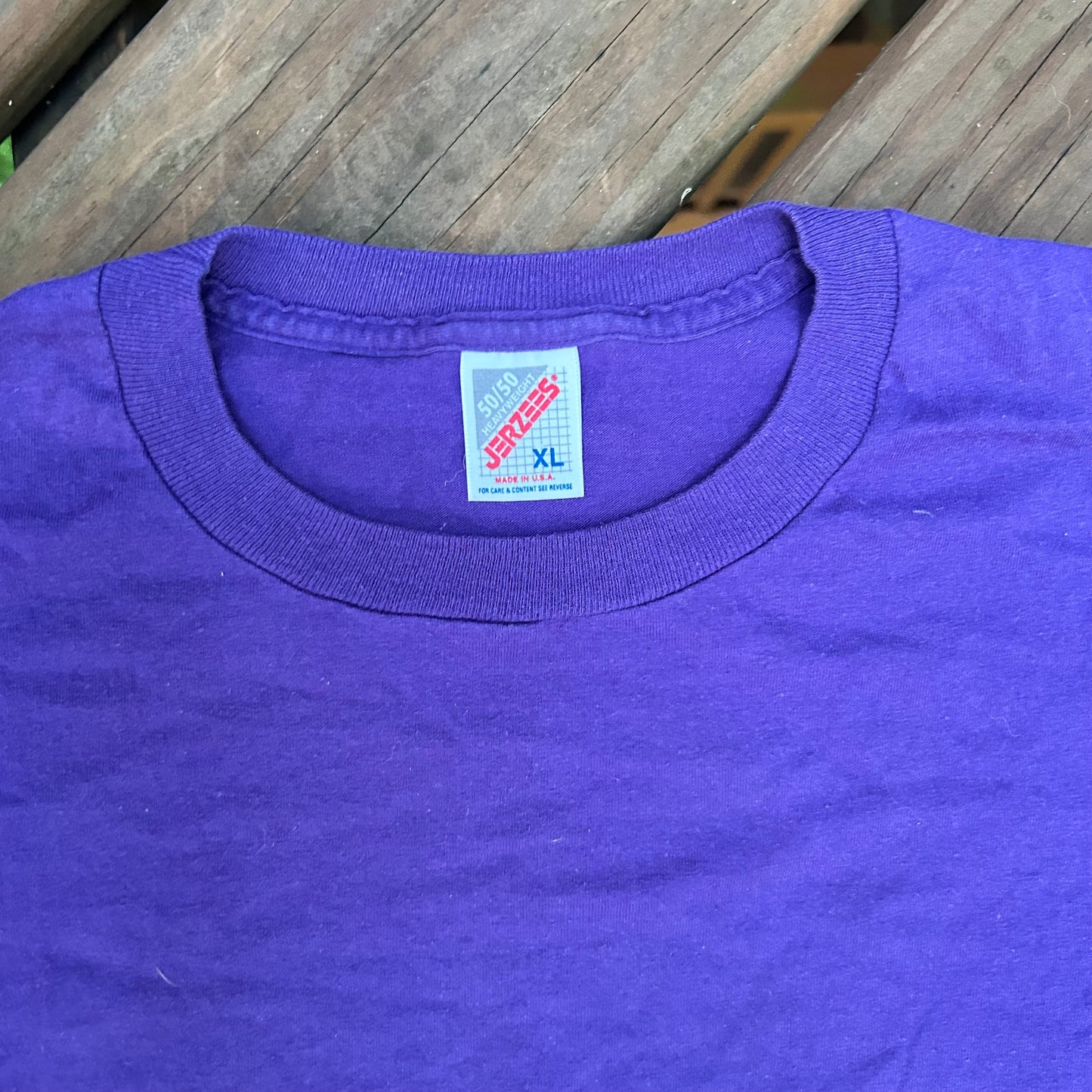 90’s Jerzees Blank Purple Tshirt - XLarge - 24” x 28”