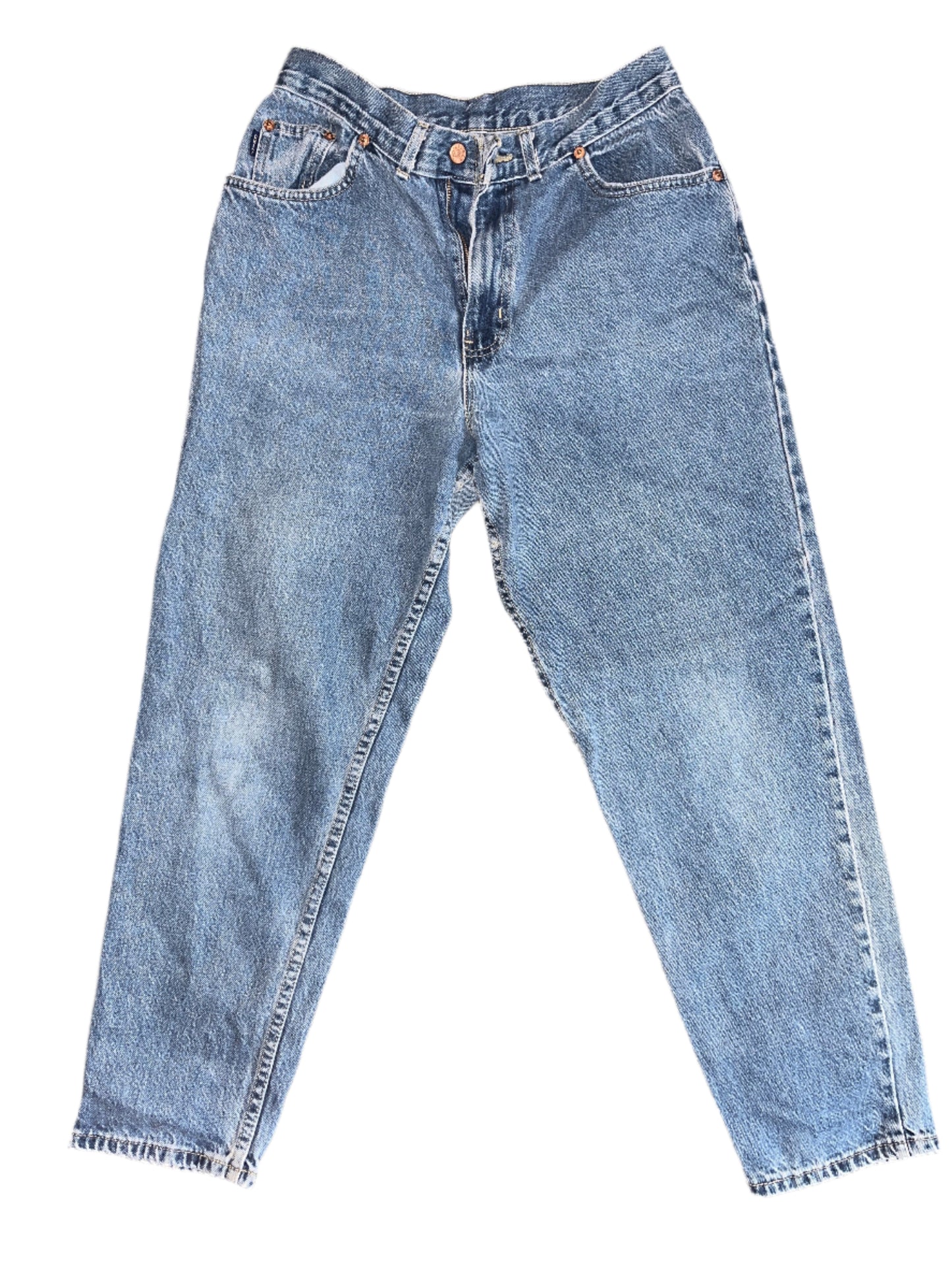 90/00's Chic Denim Blue Mom Jeans Pants - 28" x 27.5"