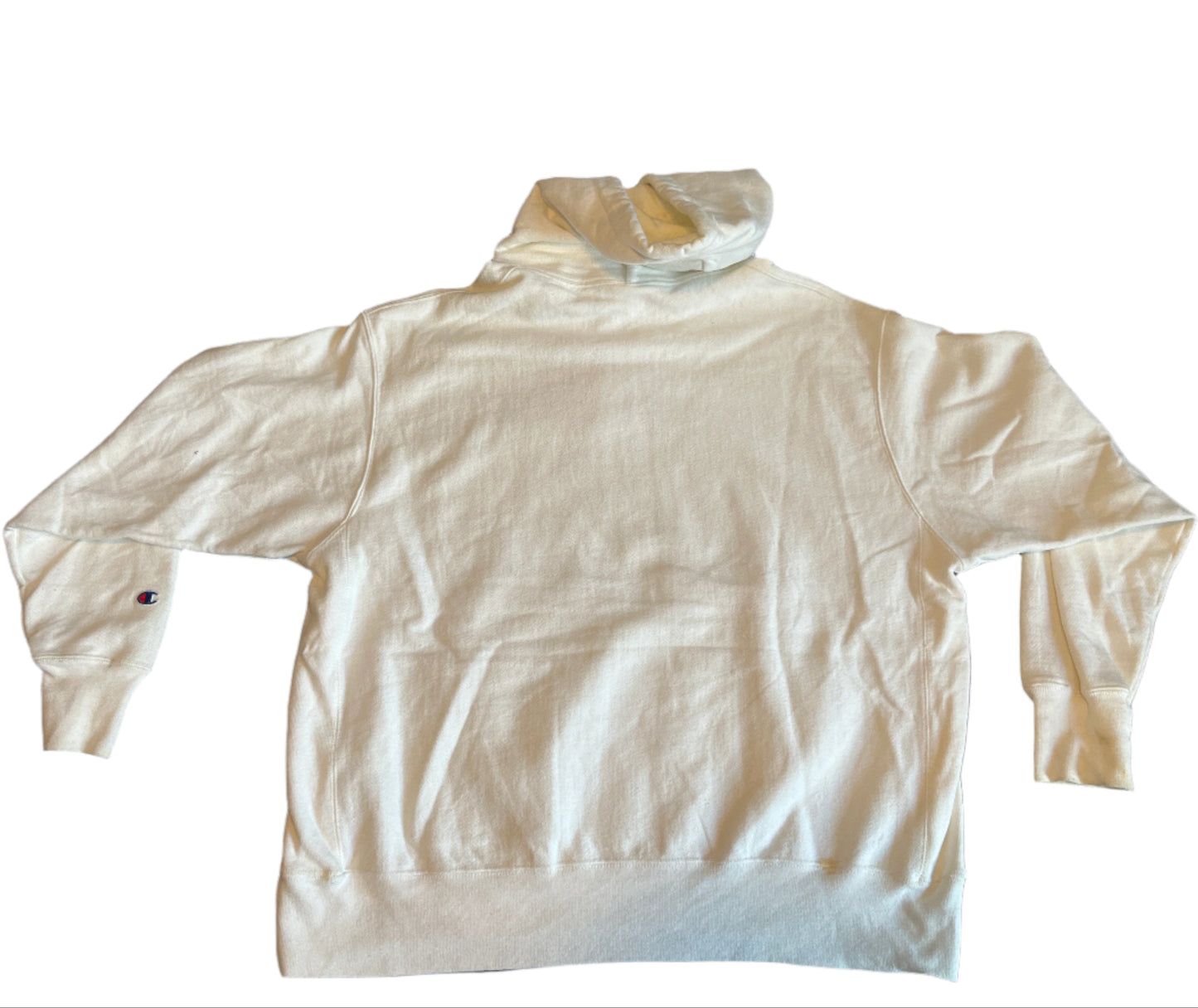 Champion Reverse Weave White Hoodie Hooded Sweatshirt - XLarge - 27" x 27"