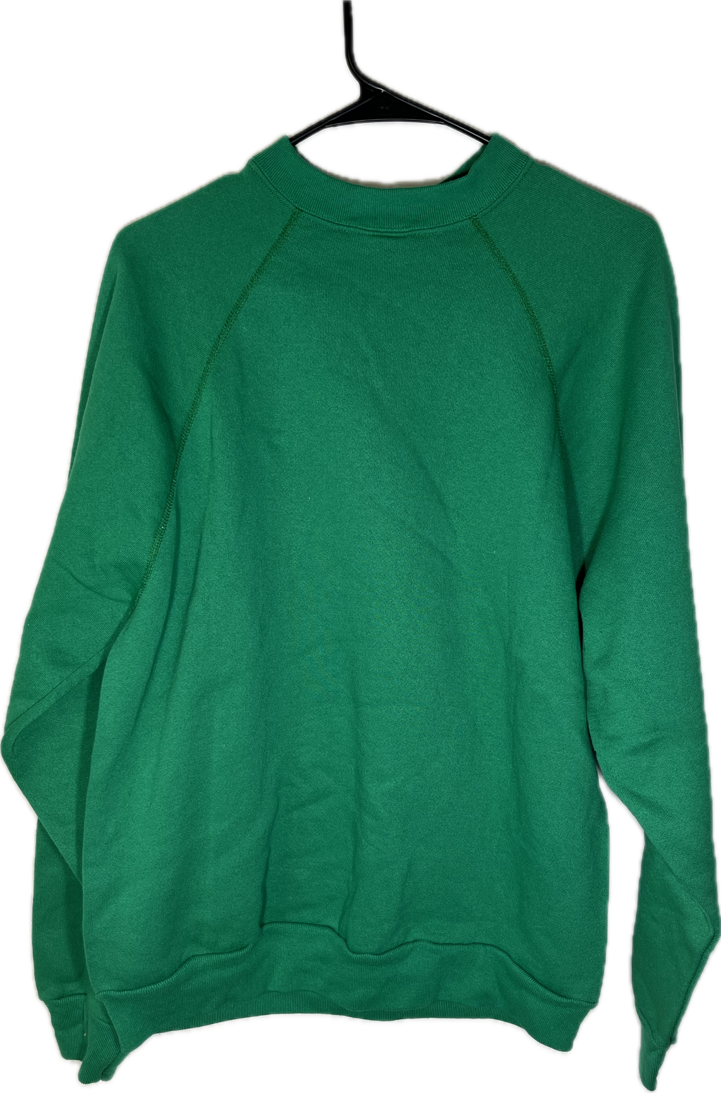 90’s Tultex Blank Green Crewneck Sweatshirt - Medium - 21” x 26.5”