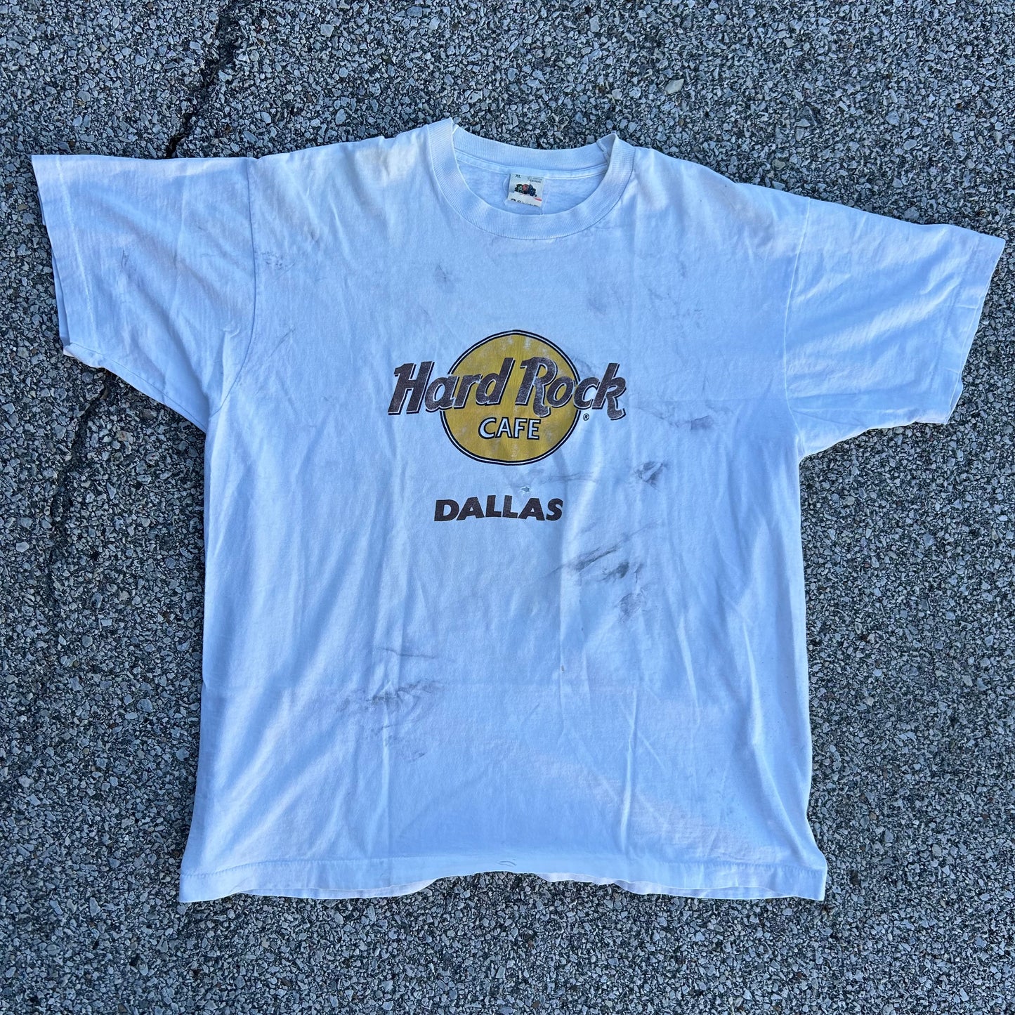 90’s FOTL Hard Rock Cafe Dallas Tshirt - XLarge - 24” x 28”