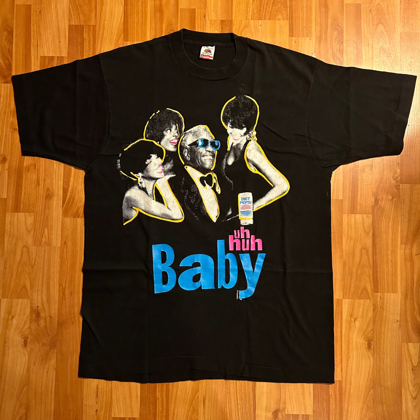 90’s FOTL Pepsi Ray Charles ‘Uh Huh Baby’ Tshirt - Large - 22” x 30”