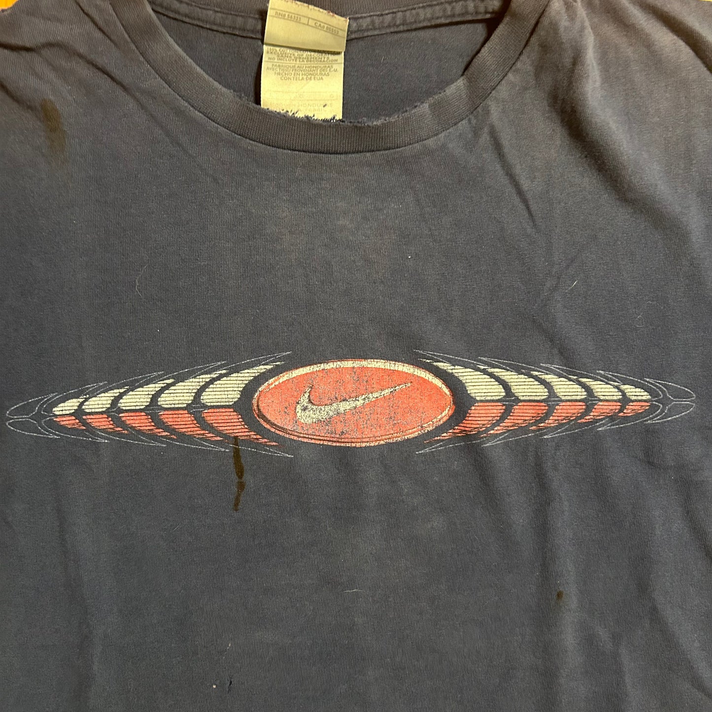 00’s Nike Swoosh Tshirt - Medium - 21.5” x 26”