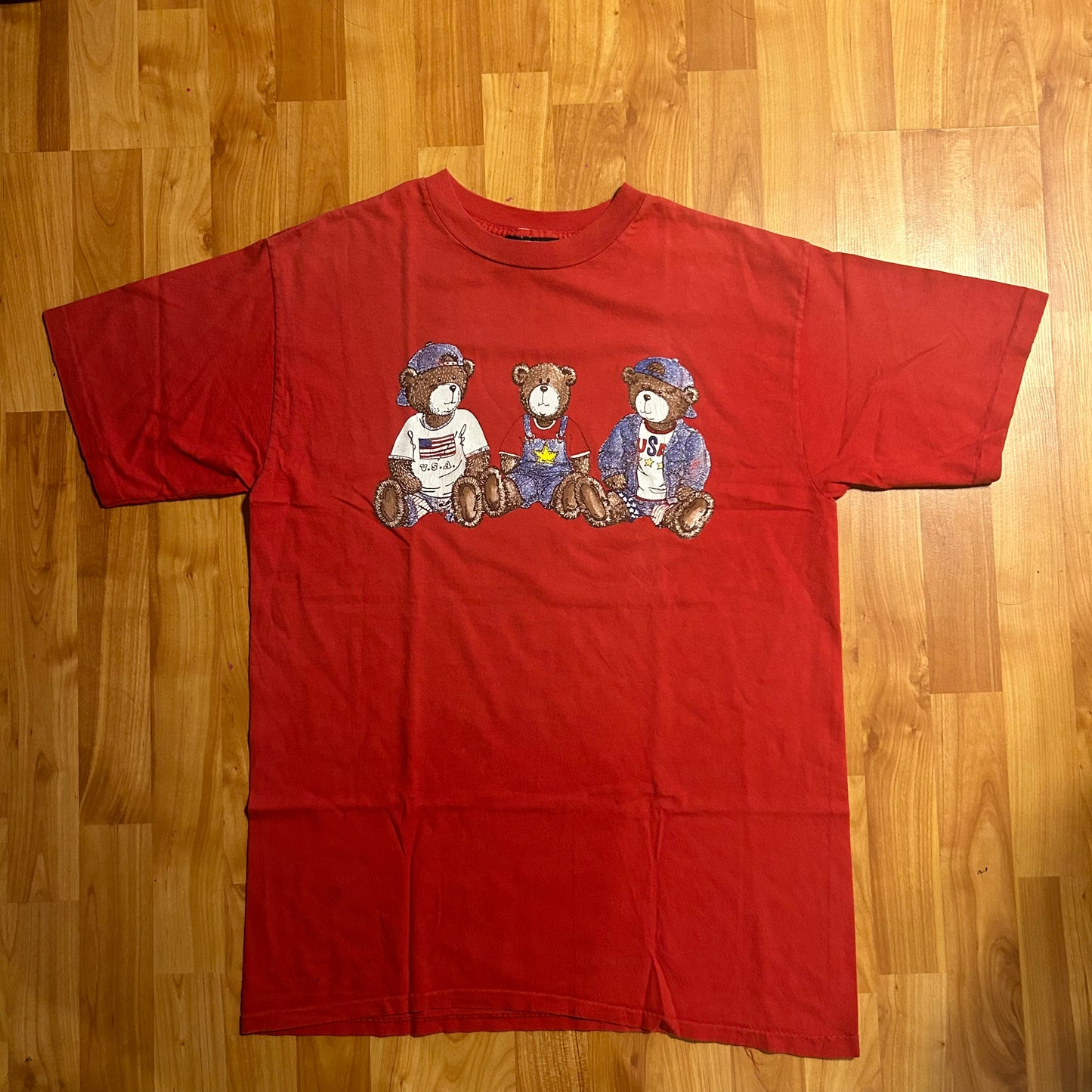 90’s Tompkins Ave Plymouth Mills Bears Bear USA Tshirt - Medium - 20.5” x 31”