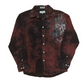 Eighty Eight Cotton Y2K Maroon Black Button Up Shirt - Medium - 20" x 30"