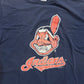 90’s Cleveland Indians Chief Wahoo Yocom Knitting Tshirt - XLarge - 23.5” x 30”