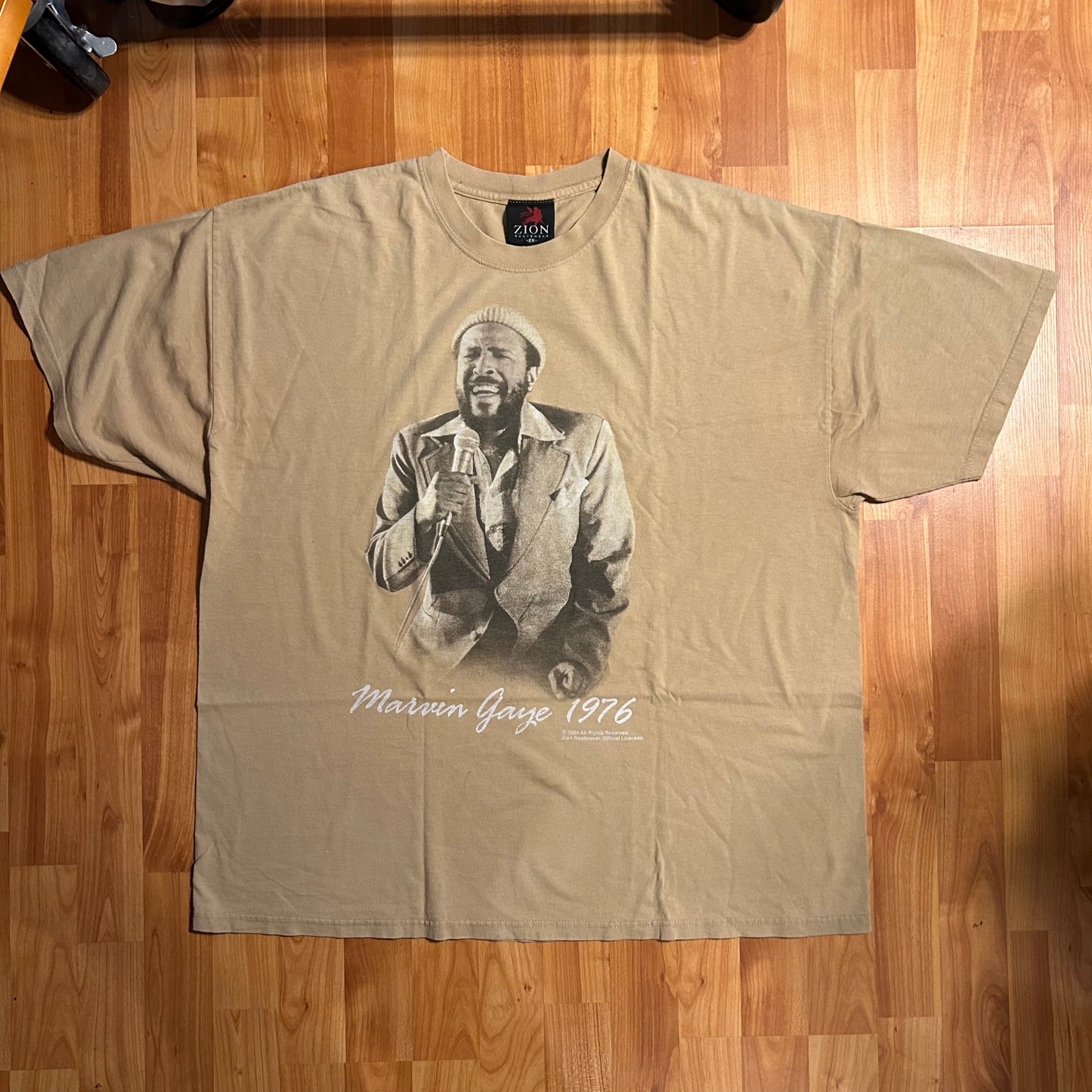 2004 Zion Marvin Gaye 1976 Tshirt - XLarge - 25” x 30”