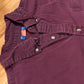 Puritan Cotton Button Up Maroon Boxy Shirt - XLarge - 28” x 29”