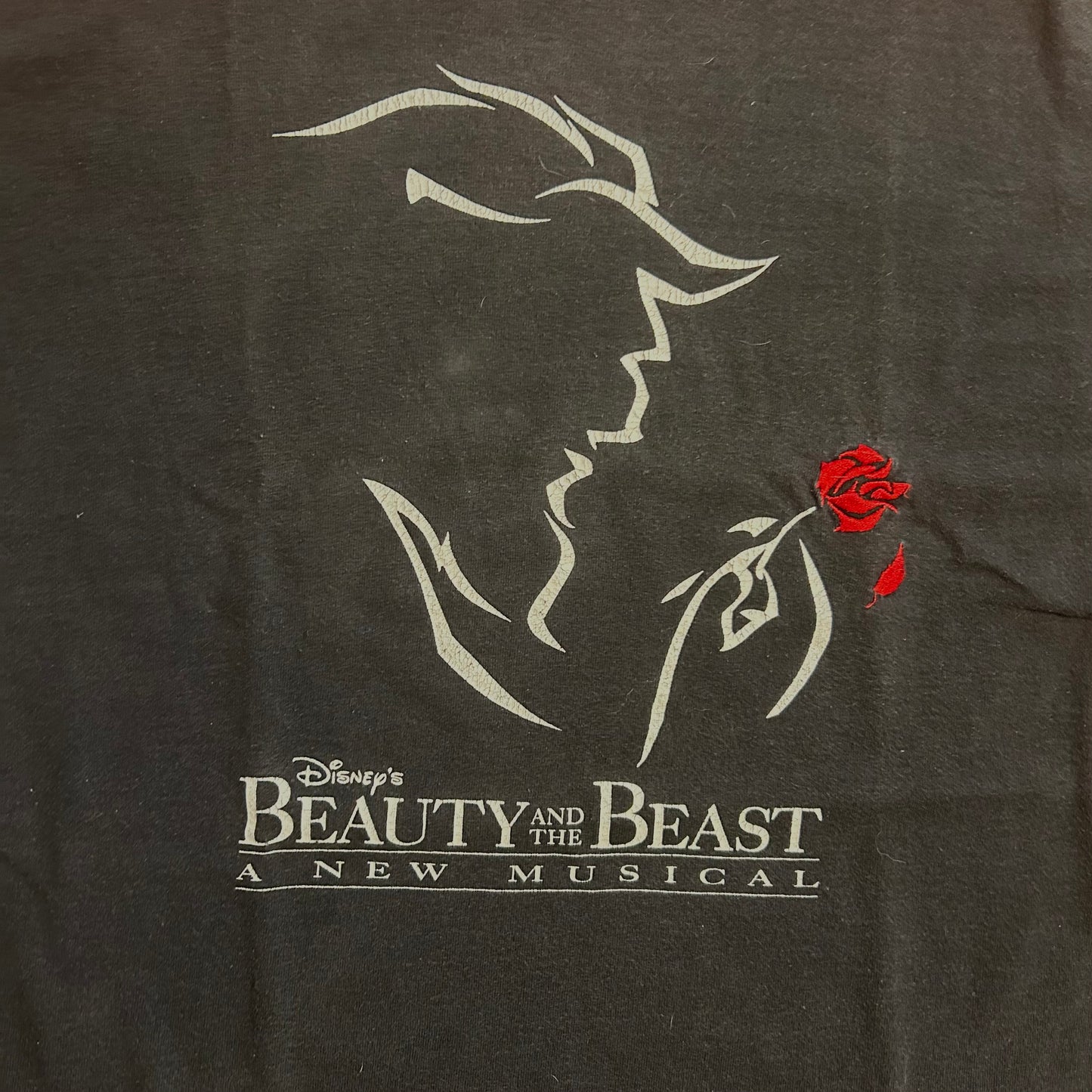 90’s Disney’s Beauty and the Beast a New Musical Tshirt - XLarge - 24” x 28”