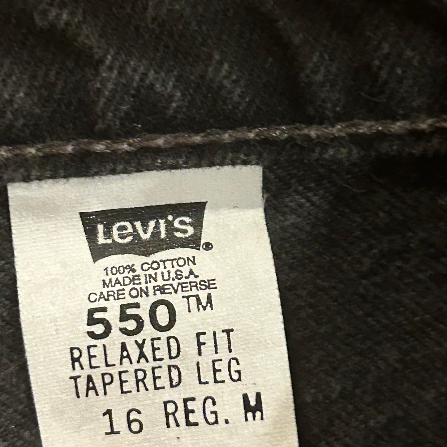 90’s Levi 550 Black Jeans Denim Pants - 34” x 28”