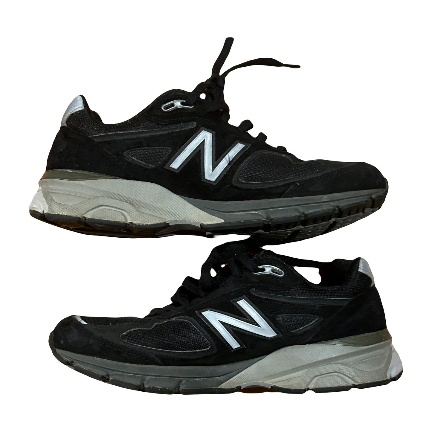 New Balance 990 MiUSA Black Walking Sneakers - 7.5M