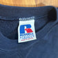 00’s Navy Blank Russell Athletics Crewneck Sweatshirt - Small - 19” x 23”