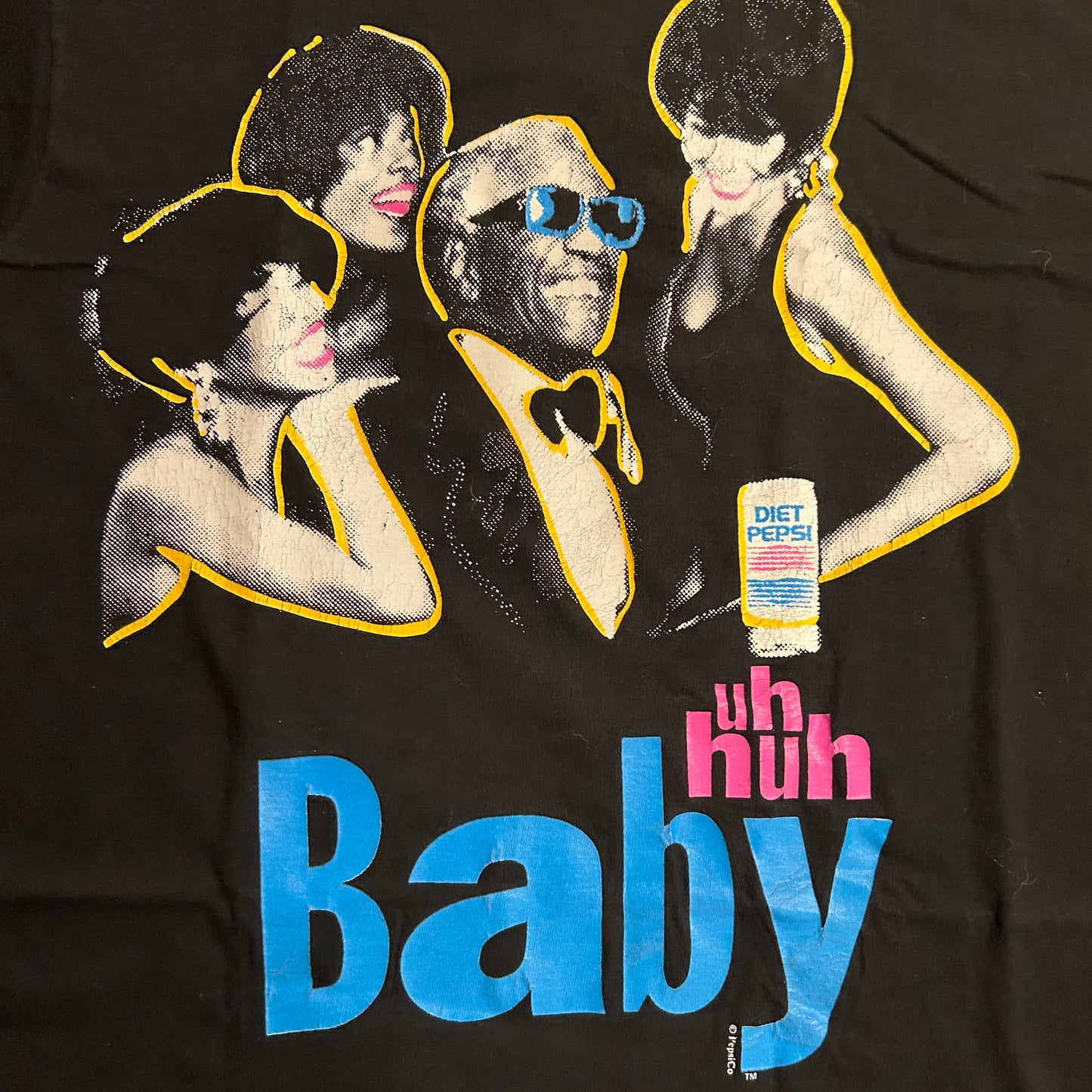 90’s FOTL Pepsi Ray Charles ‘Uh Huh Baby’ Tshirt - Large - 22” x 30”