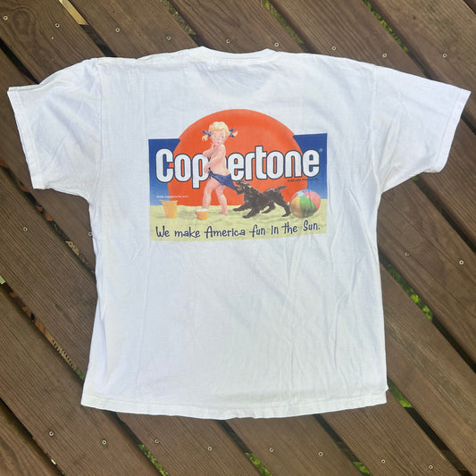 Coppertone Suncare Products Tshirt - Medium - 21” x 27”