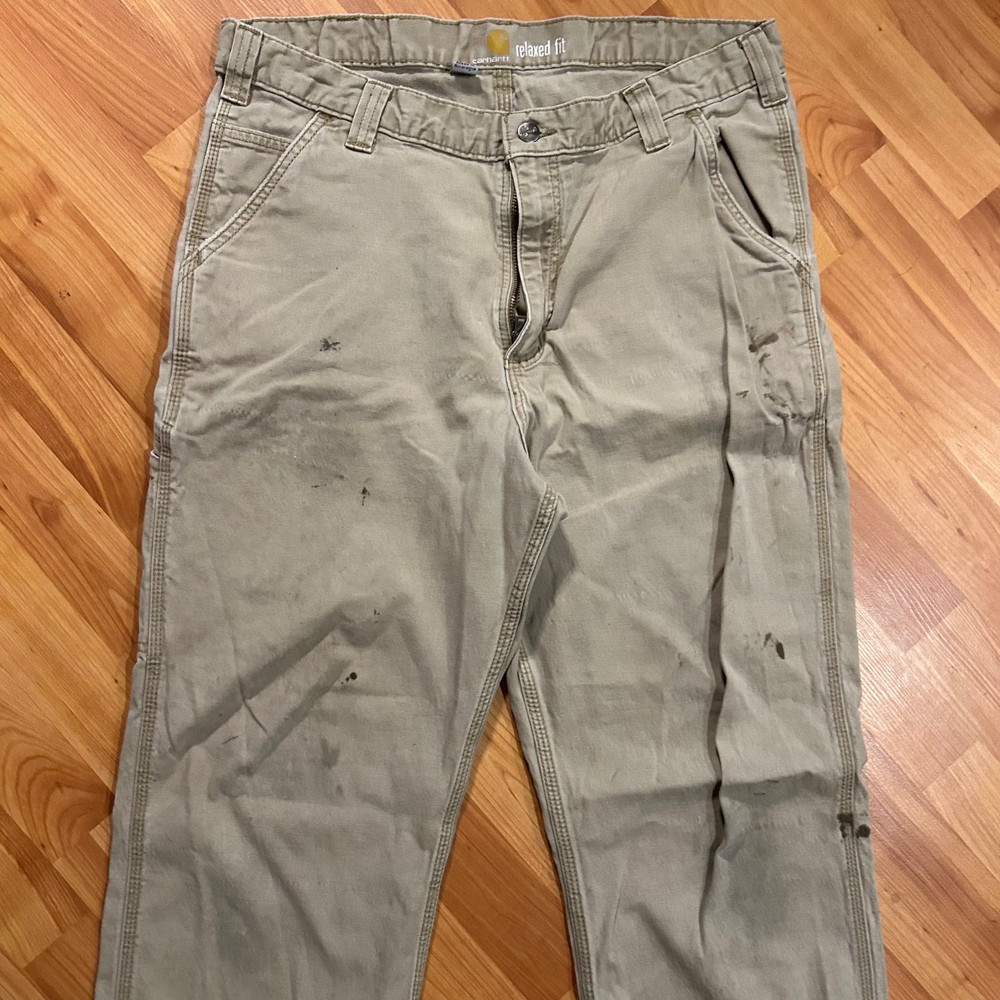 Carhartt Carphartt Tan Khaki Carpenter Pants - 36” x 32”