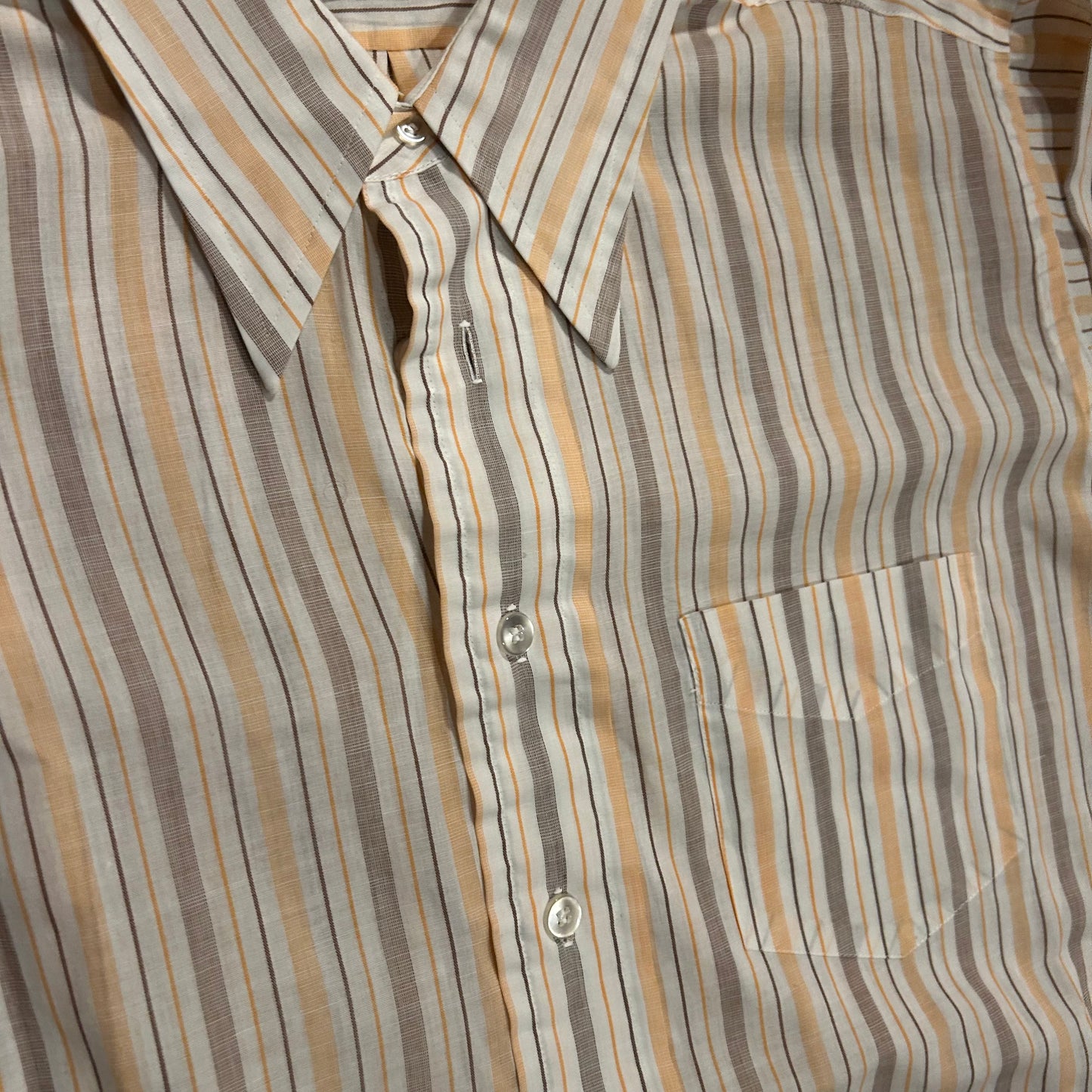 Lancaster Striped Button Up Collared Shirt - XLarge - 24” x 30”