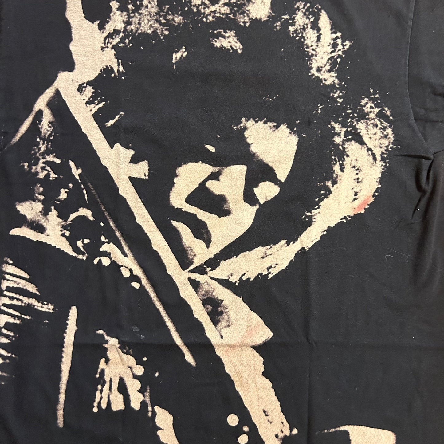 Jimi Hendrix Bleached Tshirt - Large - 23” x 29”