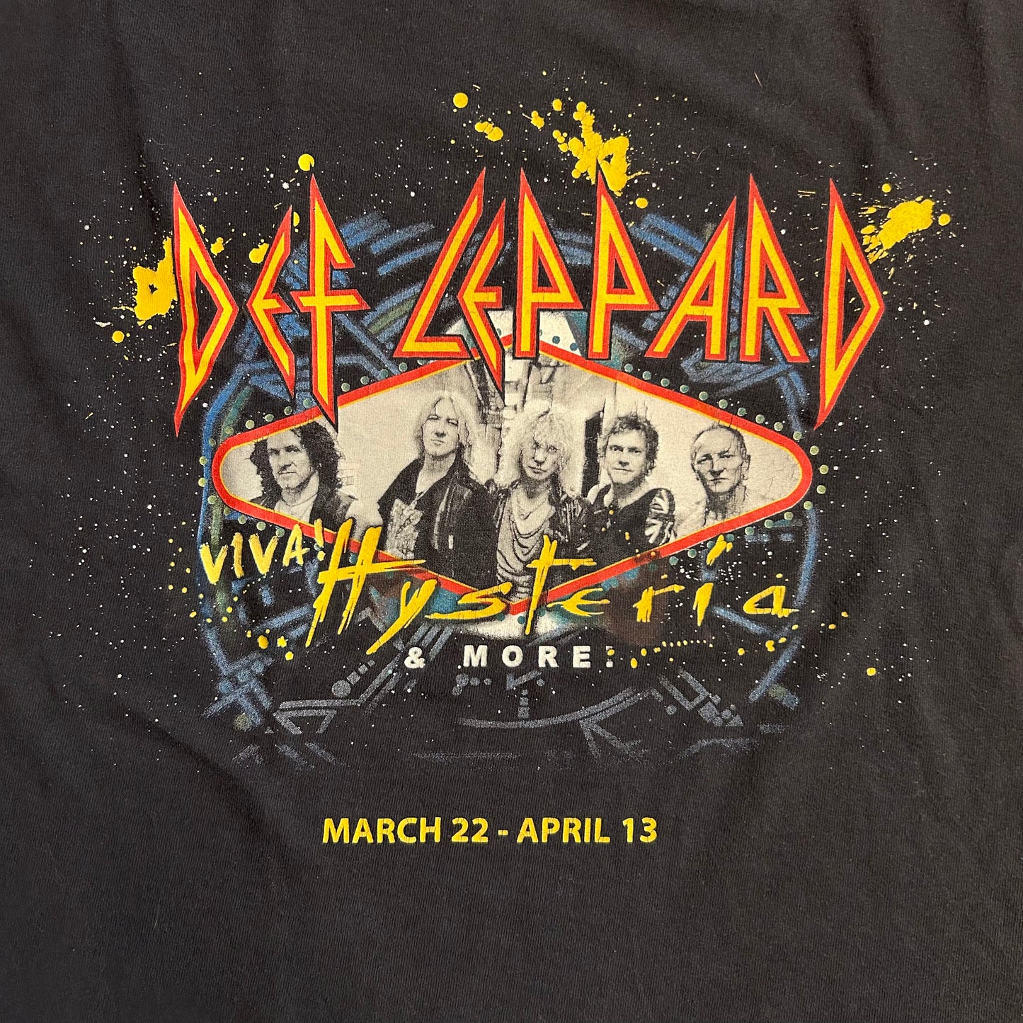 Def Leppard Viva Hysteria and More Staff The Joint Las Vegas Tshirt - Large - 22.5” x 27”