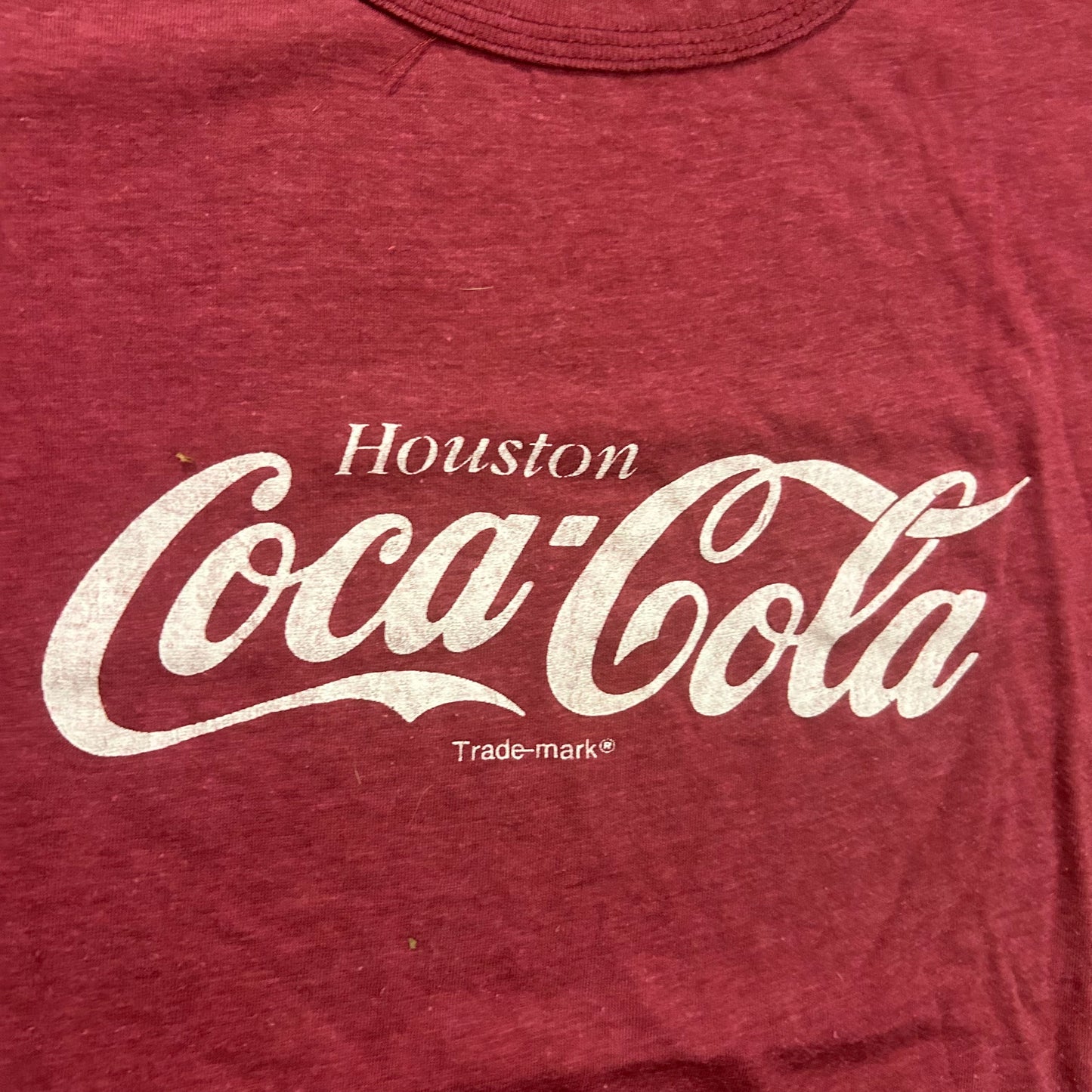 80’s Texas Tops Houston Coca Cola Tshirt - Small - 18” x 24”