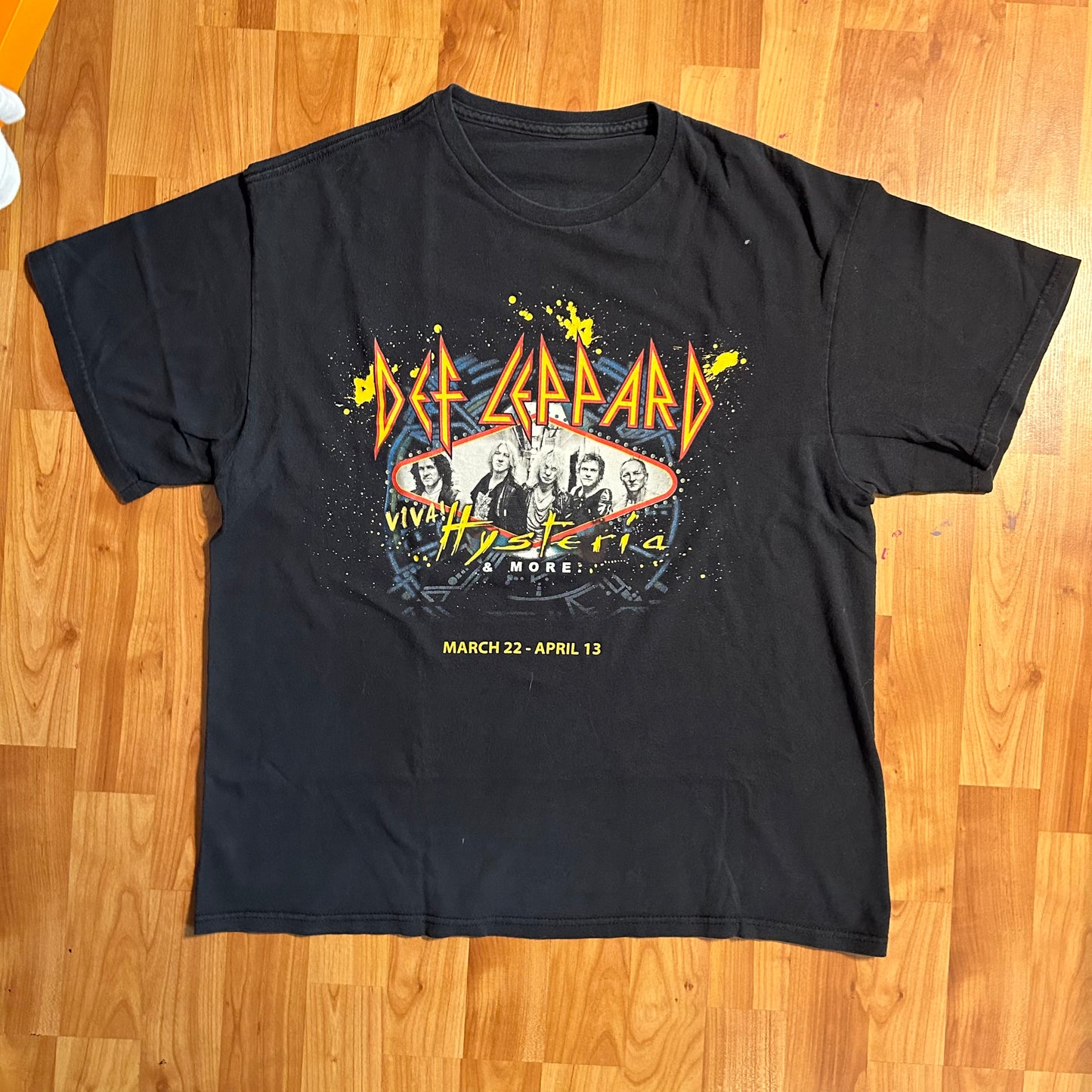 Def Leppard Viva Hysteria and More Staff The Joint Las Vegas Tshirt - Large - 22.5” x 27”