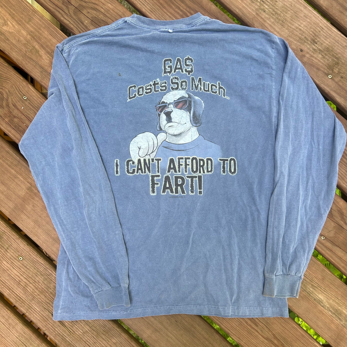 Big Dogs Gas Costs So Much I Can’t Afford to Fart Tshirt - Large - 23” x 29”