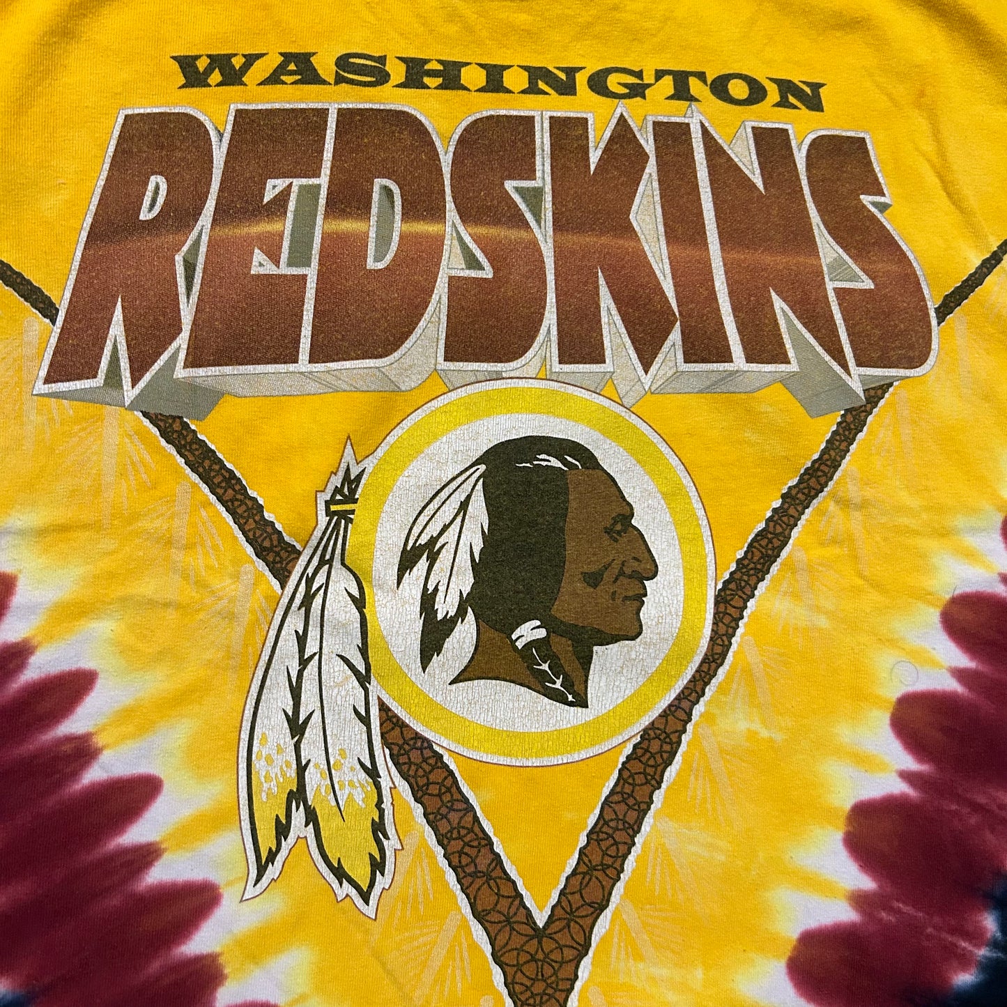 NFL Washington Redskins Football Tie Dye Tshirt - XLarge - 24” x 32”