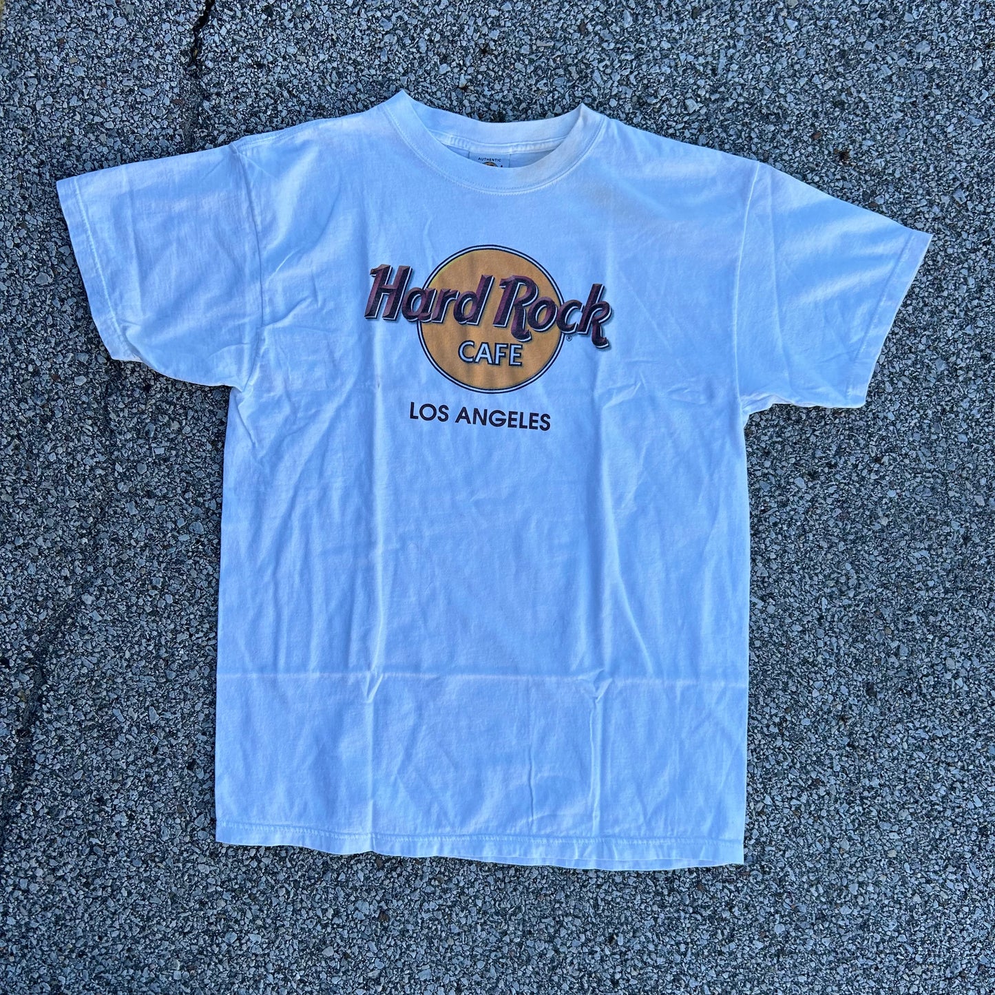 Authentic Hard Rock Cafe Los Angeles Tshirt - Medium - 21” x 28.5”