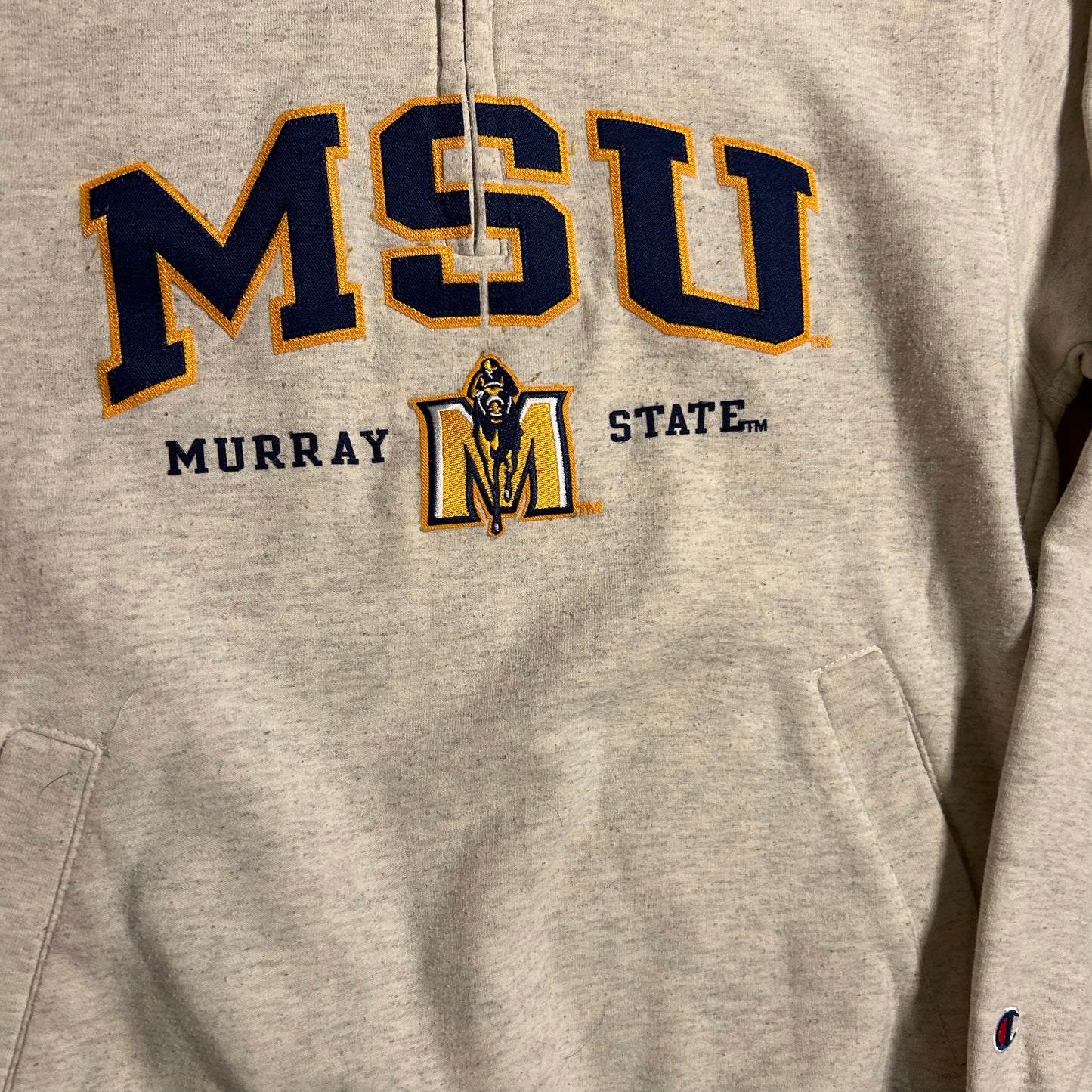 Champion Eco Murray State MSU Quarter Zip Sweatshirt - Small - 19.5” x 24.5”