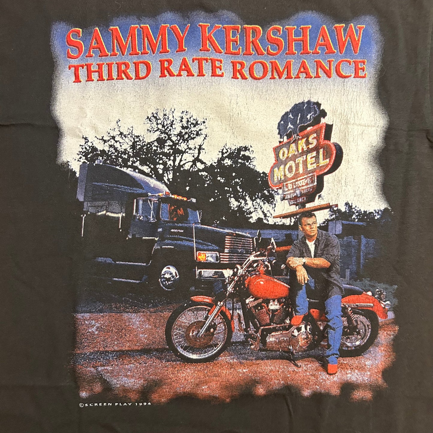 90’s FOTL Screen Stars Sammy Kershaw Third Rate Romance Feelin’ Good Train Country Music Screen Play 1994 Tshirt - Medium - 20” x 29”