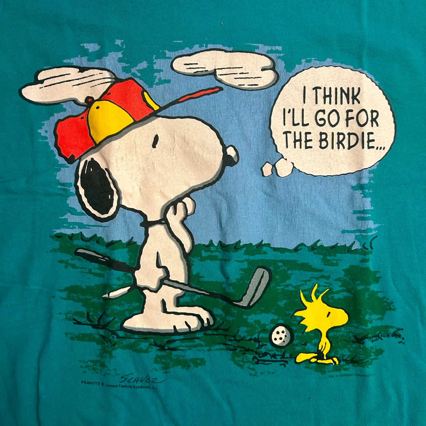 90’s FOTL Snoopy Go for the Birdie Tshirt - Large - 22” x 30”