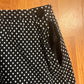 Polka Dot Black White Skirt - Women’s 16 - 30” x 29”